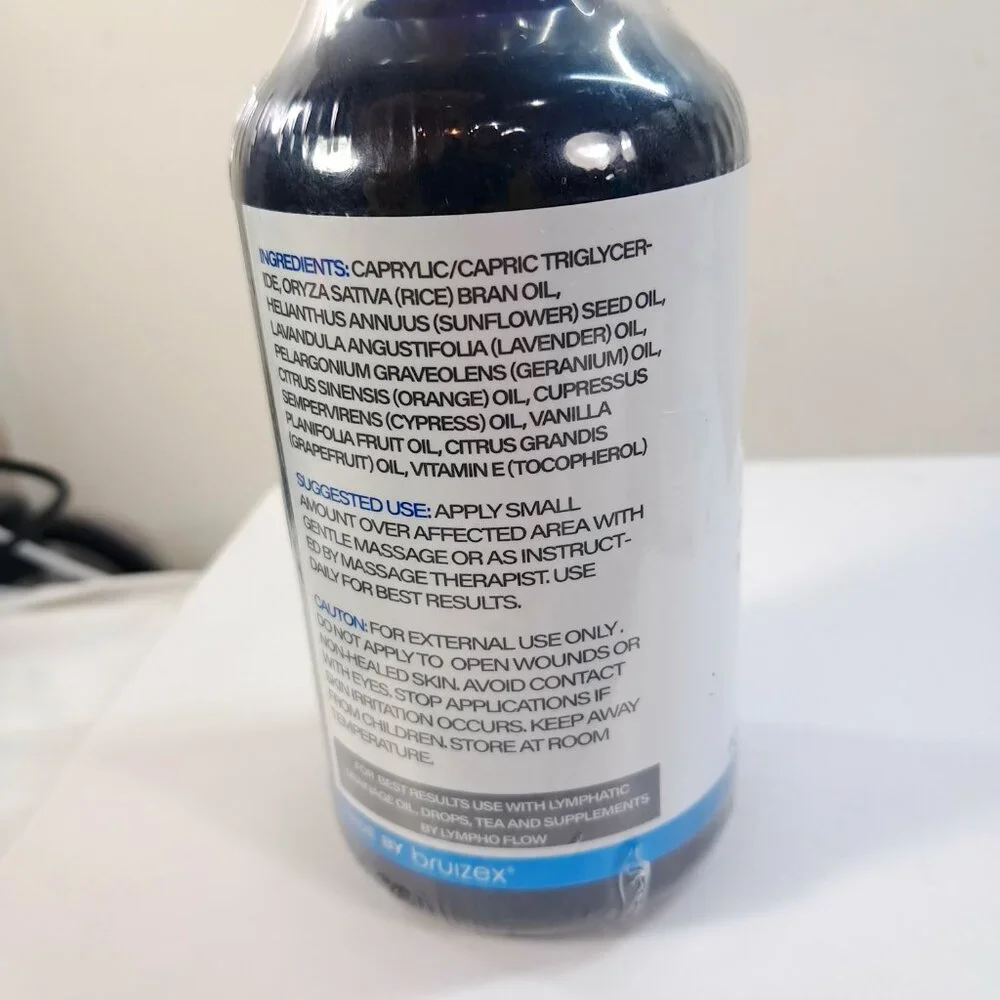 NEW Lymphoflow Lymphatic Massage Oil Arnica & Coconut‎ Bruizex 8.5 fl oz sealed